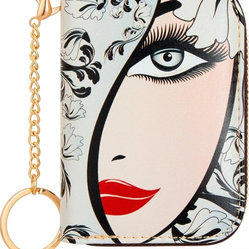 Artistic Face Print Women's Wallet